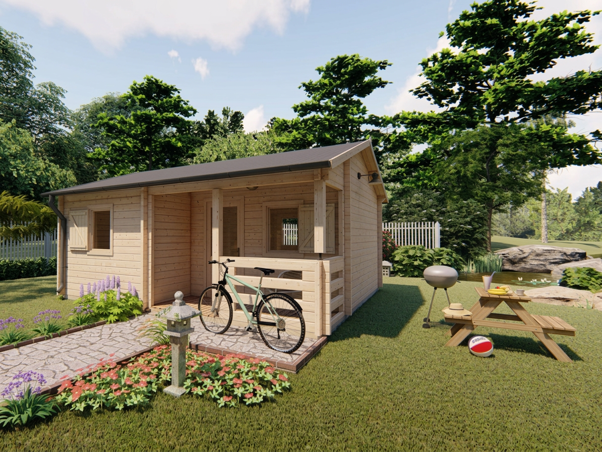 Chalet Den Bosch 26m2 5x6m 68mm