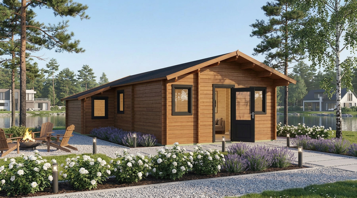 Chalet Den Haag 6,5x7,7m 42m2 68mm
