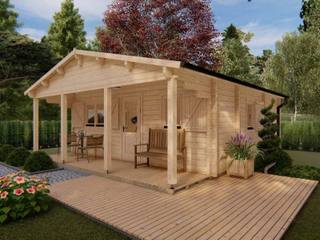 Chalet Enschede 6x6m 68mm — 1