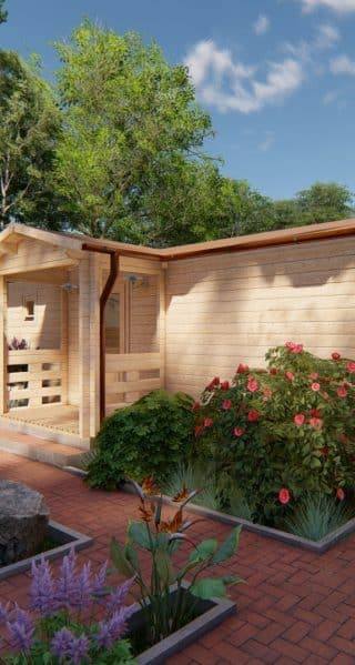 Chalet Evelin 68mm 11,1x8,4m (103m2) — 1