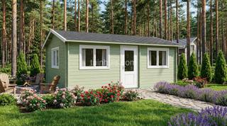 Chalet Hellevoetsluis 6x4m 44mm — 1