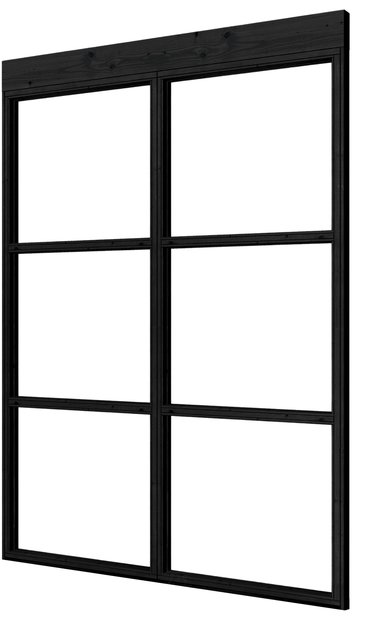 Complete set steellook glaswand zwart 165,2 x 224 cm