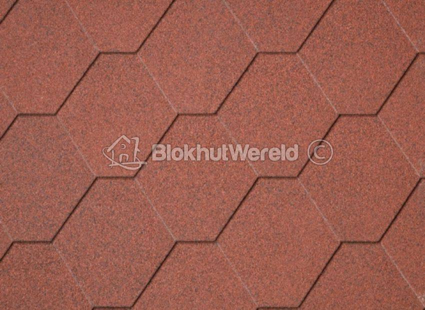 Dakshingles Hexagonaal steen rood 3m2