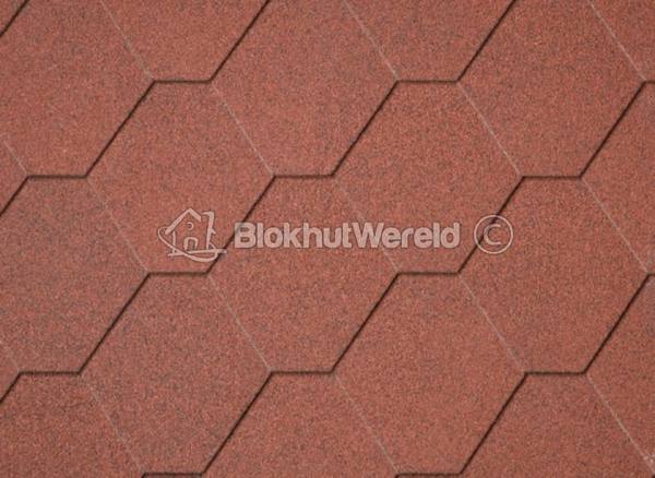 Dakshingles Hexagonaal steen rood 3m2