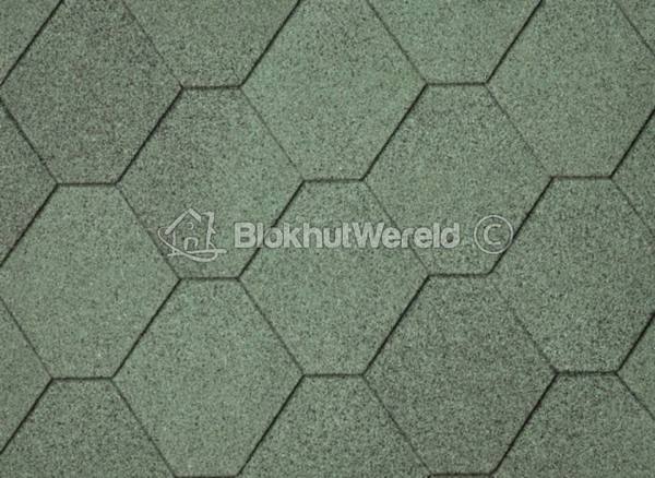 Dakshingles hexagonaal vintage groen 3m2