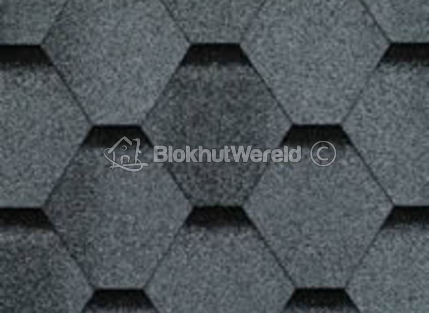 Dakshingles hexagonaal Zwart 3m2