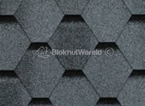 Dakshingles hexagonaal Zwart 3m2
