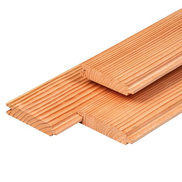 Douglas blokhutprofiel 2,8 x 14,5 x 180 cm, gedroogd, geschaafd