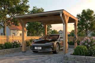 Douglas Enkele carport t.b.v. 9 zonnepanelen — 1