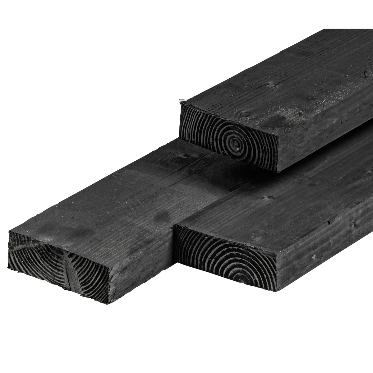 Douglas ligger 6,3 x 17,5 x 305 cm, vers, zwart geïmpregneerd, fijnbezaagd, scherpkantig