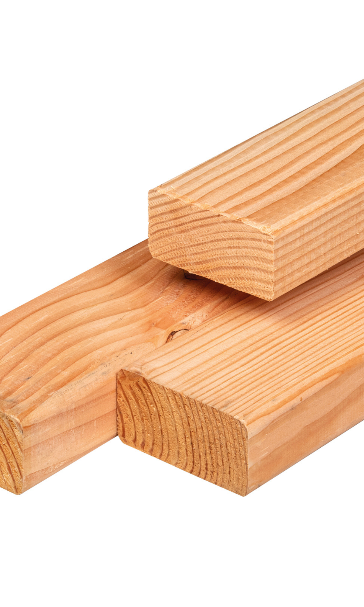 Douglas regel 2,1 x 4,5 x 300 cm, vers, fijnbezaagd, scherpkantig