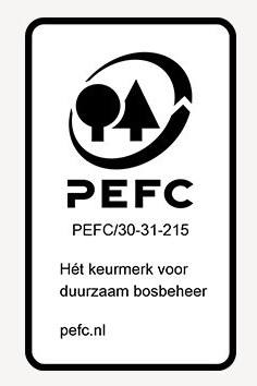 Douglas wand type A wisselsponning verticaal 200 x224cm incl. regelwerk
