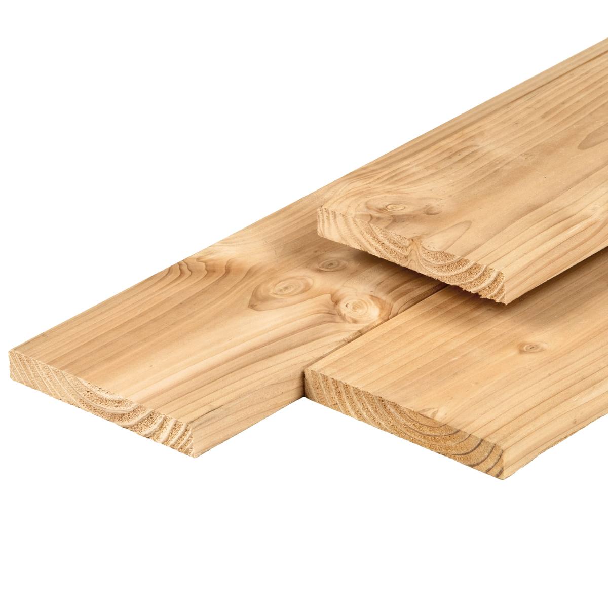 Eiken plank 2,8 x 18,0 x 250 cm, gedroogd, geschaafd