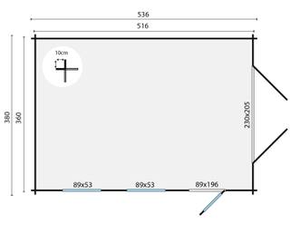 Garage Marketta | 44 mm | vuren onbehandeld — 3