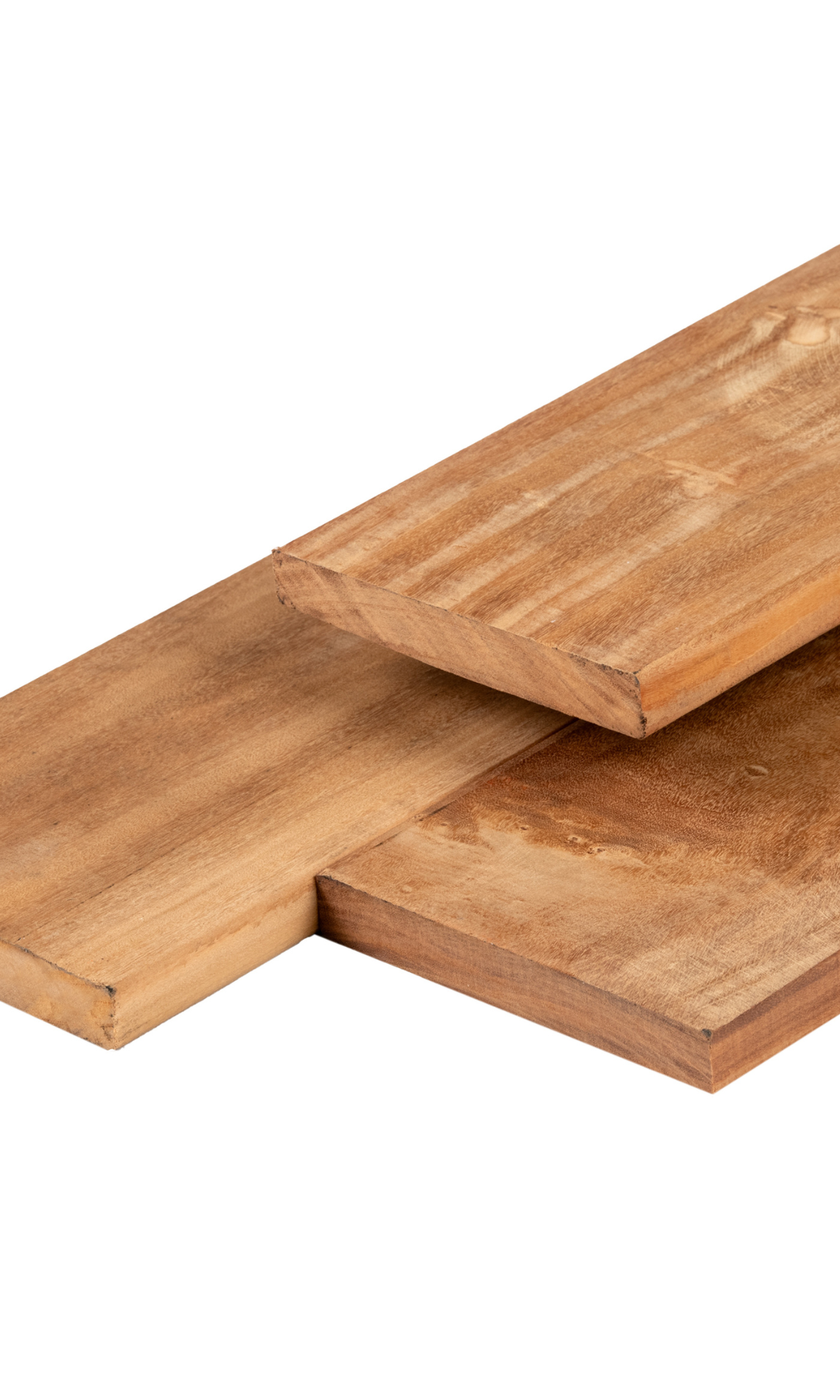Garapa hardhout vlonderplank 2,1 x 14,5 x 90 cm kunstmatig gedroogd, geschaafd, FAS