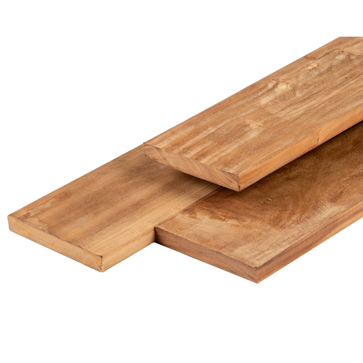 Garapa hardhout vlonderplank 2,1 x 14,5 x 90 cm kunstmatig gedroogd, geschaafd, FAS