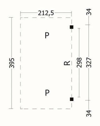 Hamar L Uitbreidingsset Douglas Gedroogd — 2