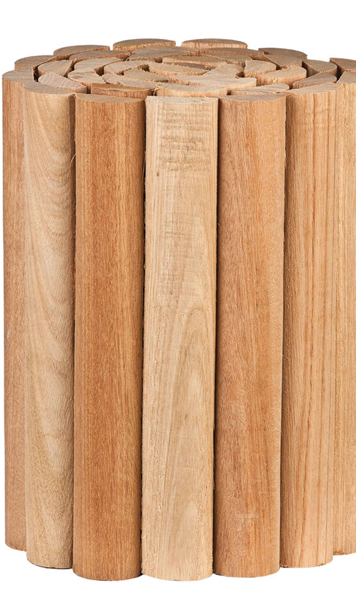 Hardhouten rolborder 30 x 180 cm ½Ø5 cm