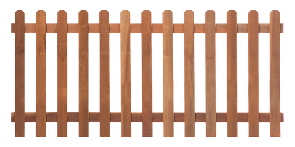 Hardhouten tuinhek recht 60 x 180 cm