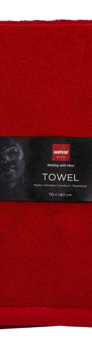 Harvia handdoek 70,0 x 140 cm rood — 1