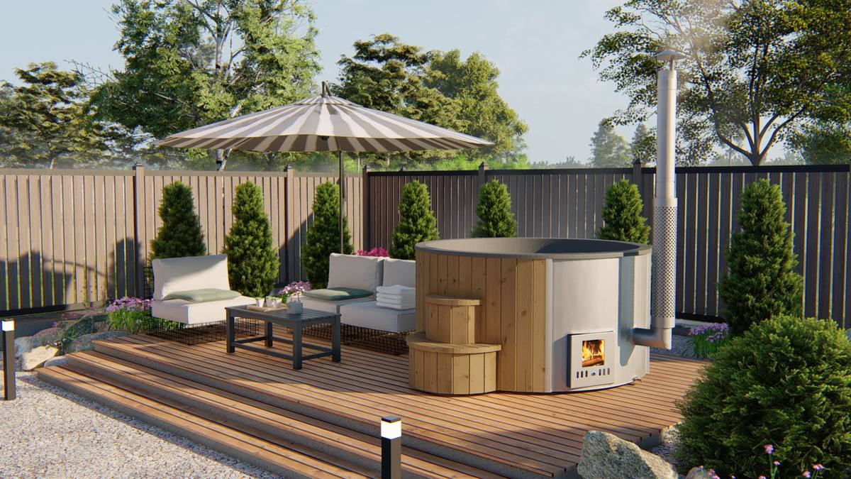Hottub Deluxe ø200 cm Thermowood