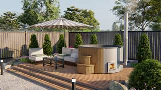 Hottub Deluxe ø200 cm Thermowood — 1