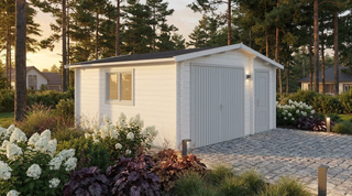 Houten garage Friesland 6x9m 44mm — 1