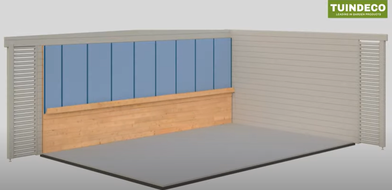 Isolatie pakket voor blokhutten (incl. isolatieplaten) | 120x220cm