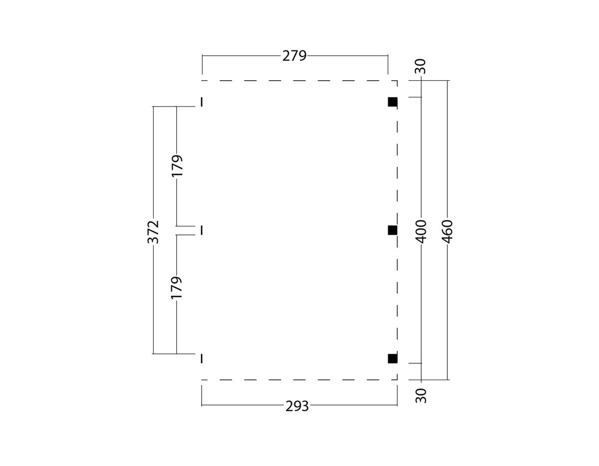 Kapschuur Billund XL, Uitbreidingset Red Class Wood 300 x 460 cm