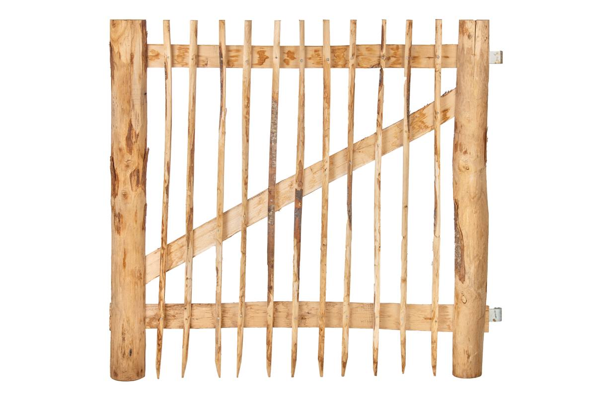 Kastanjepoort compleet B120 x H100 cm