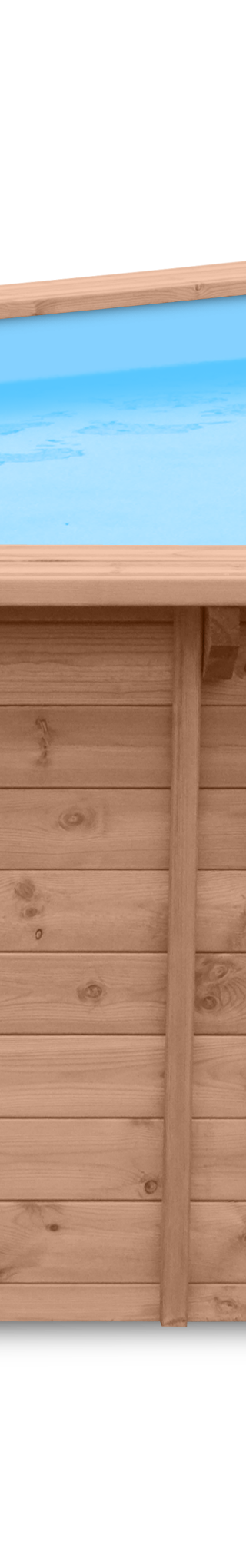 Luxe houten zwembad Daaibooi Beach 563 x 352 x 124 cm — 1