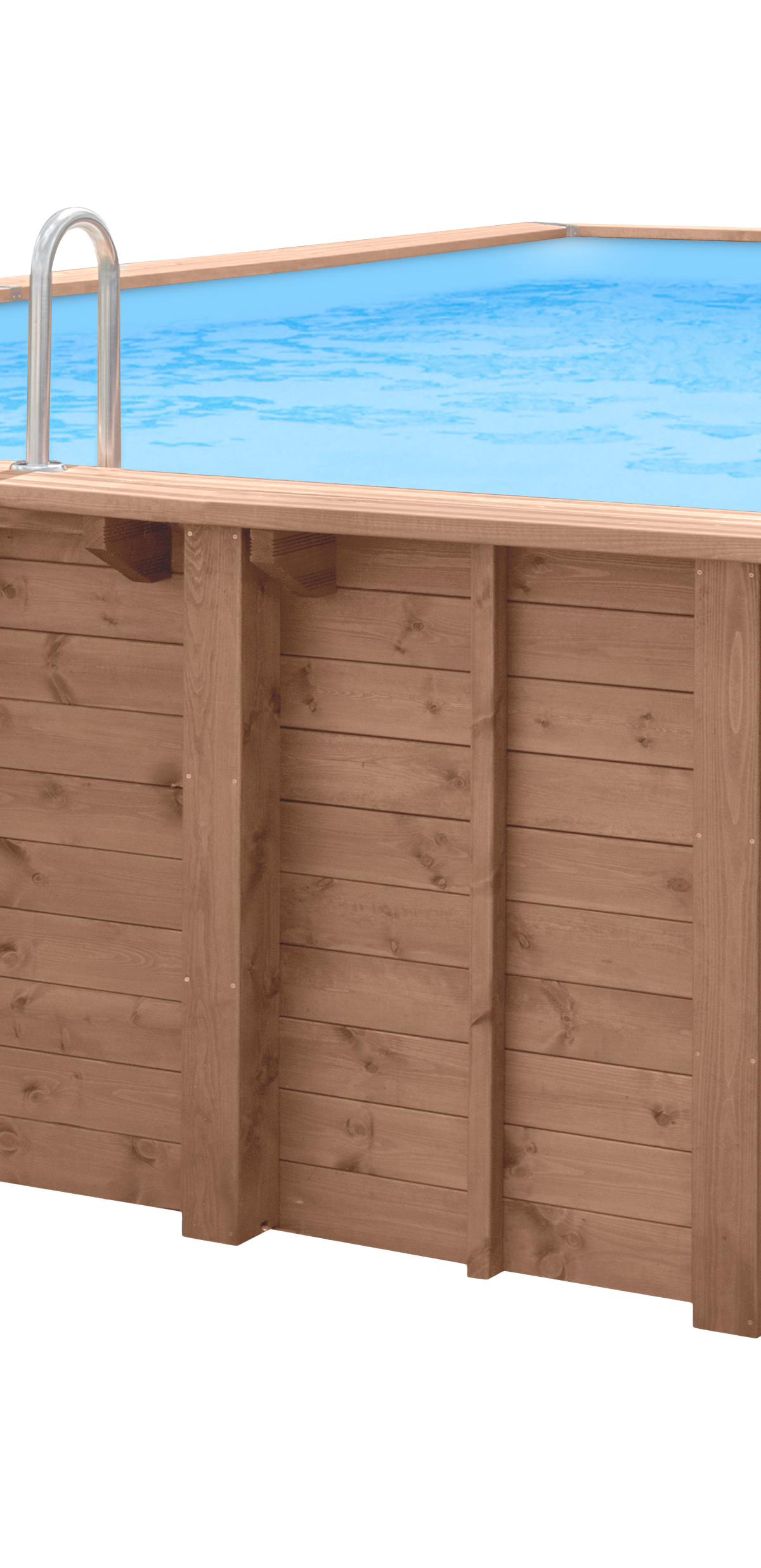 Luxe houten zwembad Playa Forti 834 x 492 x 138 cm