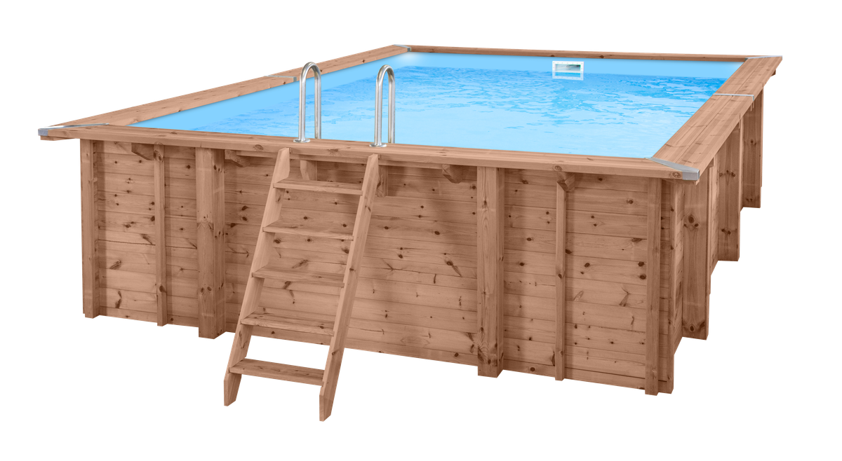 Luxe houten zwembad Playa Lagun 600 x 419 x 131 cm