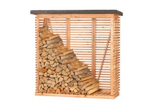 Openhaardhout berging, douglas B200 x D80 x H190 cm — 1