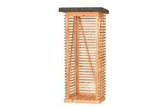 Openhaardhout berging, douglas B85 x D80 x H190 cm — 1