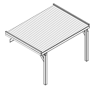Oslo XL, Uitbreidingsset douglas gedroogd incl. EPDM — 1