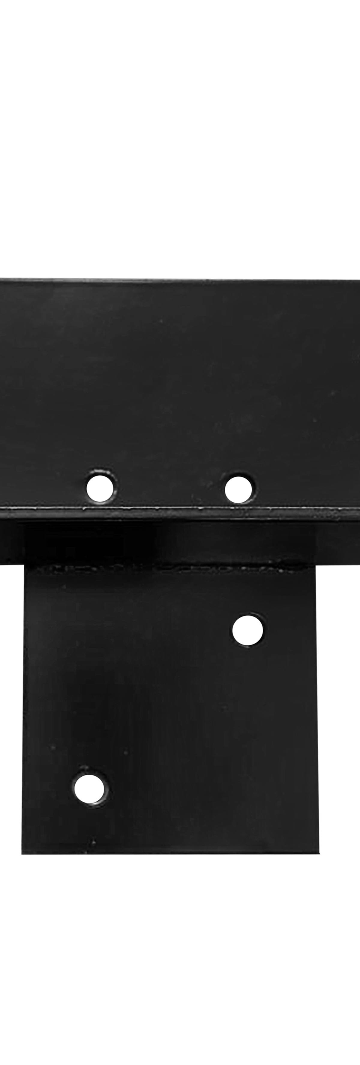 Pergola verlenging voor 9 x 9 cm palen, zwart gepoedercoat, incl. bevestigingsset