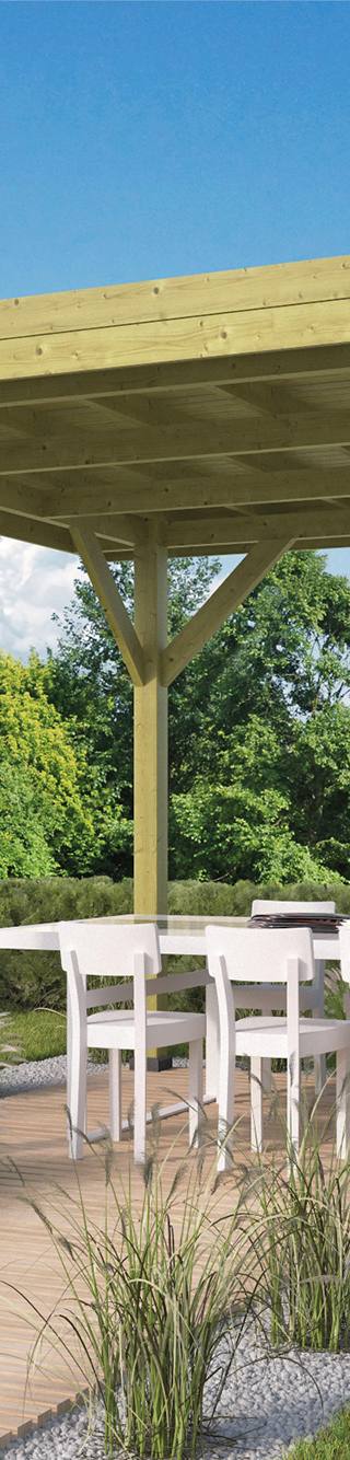 Prieel Modern middel vuren groen geïmpregneerd — 1
