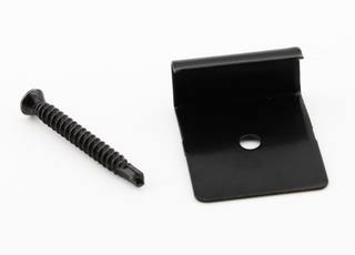 PuraFix vlonderplank beginclip RVS zwart voor blinde bevestiging - set 50 stuks — 1