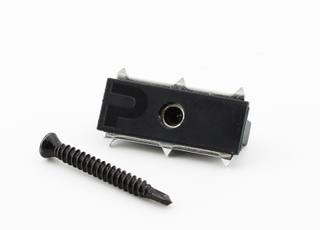 PuraFix vlonderplank clip RVS zwart voor blinde bevestiging - set 100 stuks — 1