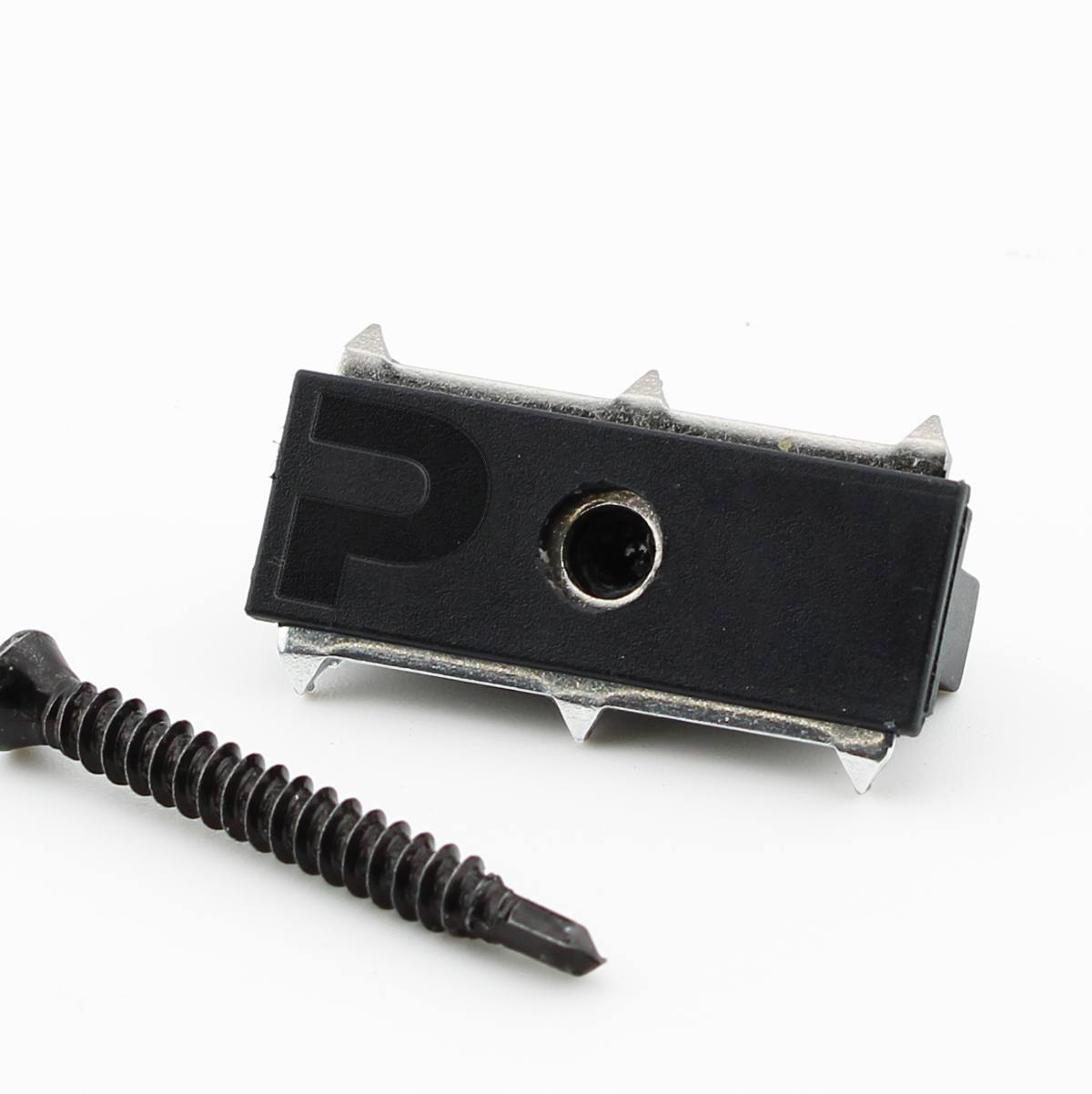 PuraFix vlonderplank clip RVS zwart voor blinde bevestiging - set 100 stuks