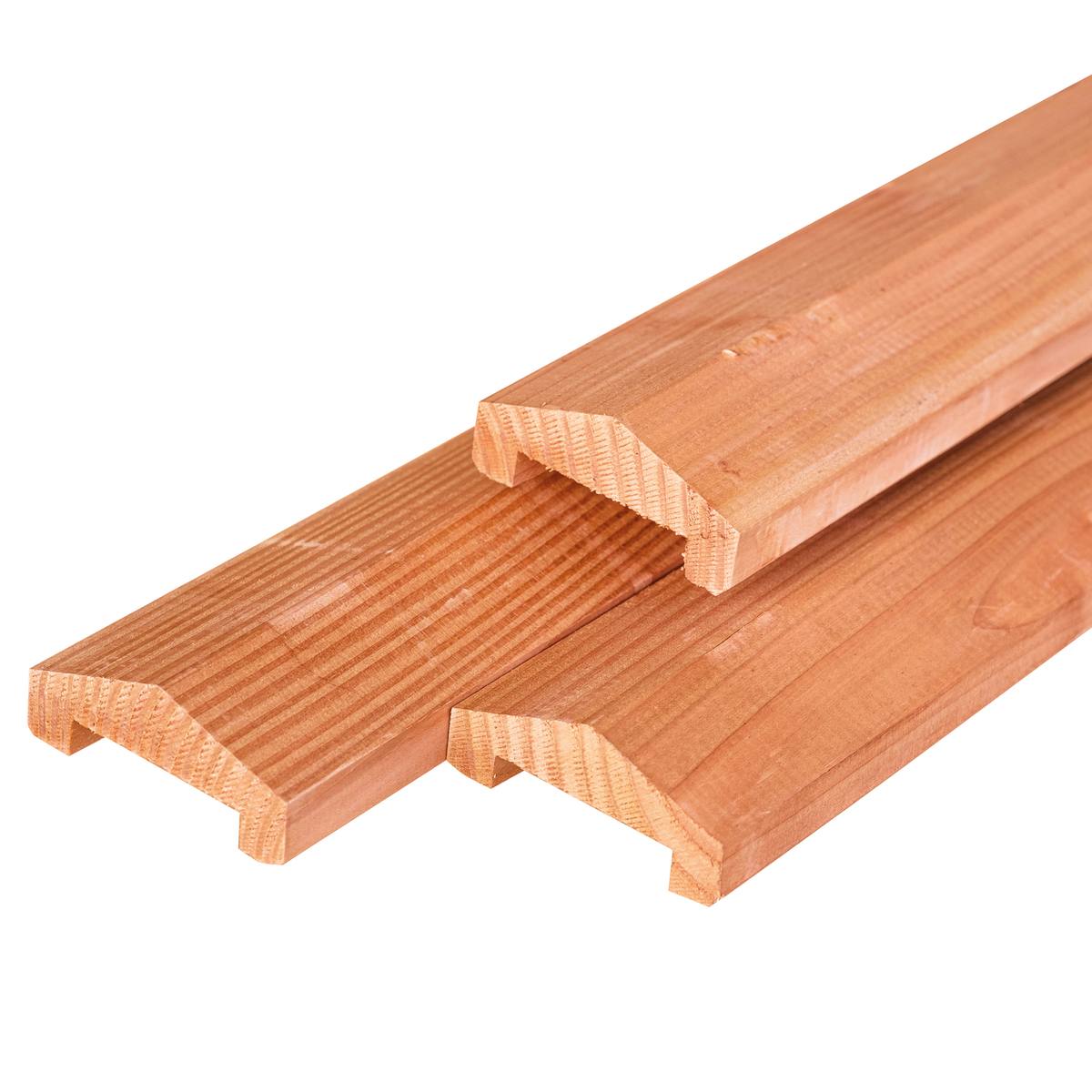 Red Class Wood ME vuren afdekkap 3,5 x 8,5 x 180 cm, gedroogd, geïmpregneerd, geschaafd, piramide
