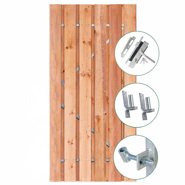 Red Class Wood tuindeur privacy 90cm