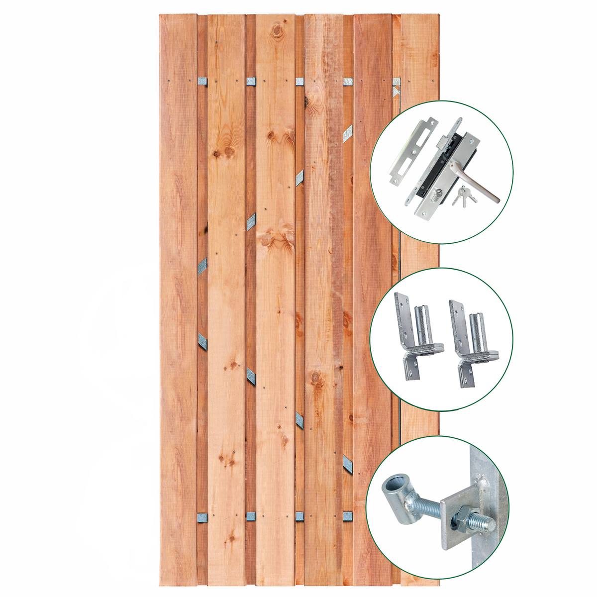 Red Class Wood tuindeur privacy 90cm