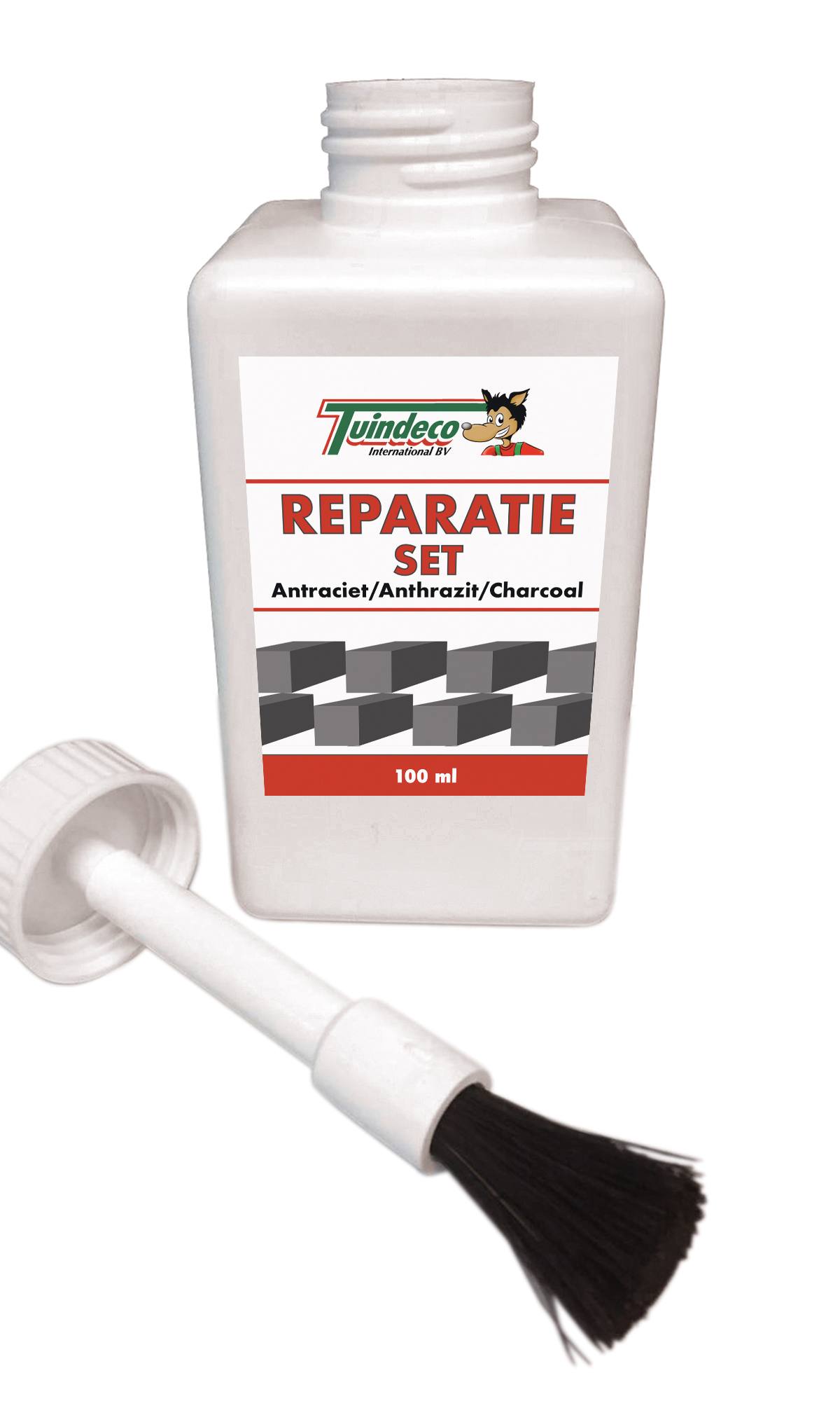 Reparatieset BETON zwart met kwast 0,1 ltr