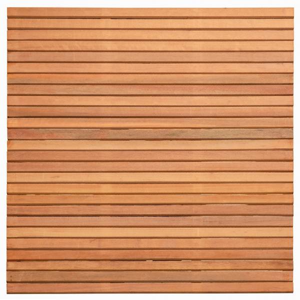 Rhombusscherm Wichmond, bangkirai hardhout, RVS-geschroefd, enkelzijdig bekleed, 31-planks (26+5) 180 x 180 cm