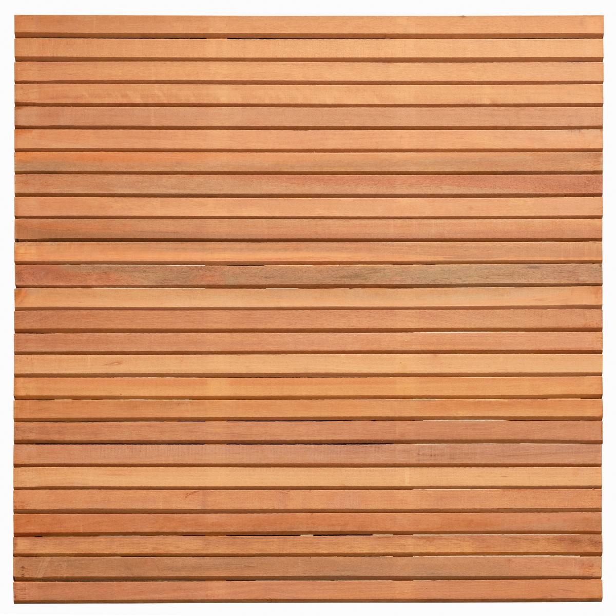 Rhombusscherm Wichmond, bangkirai hardhout, RVS-geschroefd, enkelzijdig bekleed, 31-planks (26+5) 180 x 180 cm