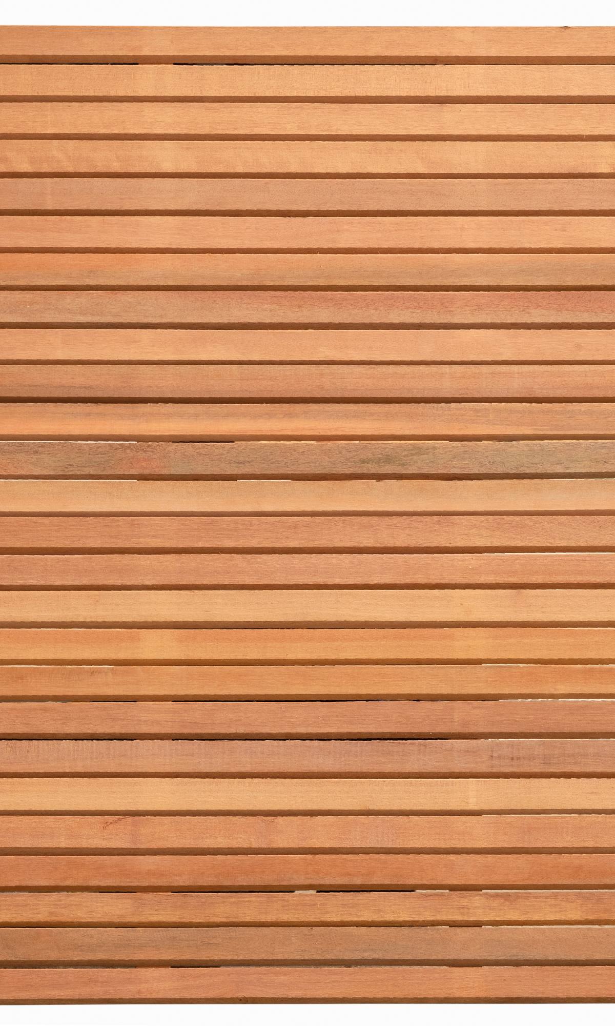 Rhombusscherm Wichmond, bangkirai hardhout, RVS-geschroefd, enkelzijdig bekleed, 31-planks (26+5) 180 x 180 cm