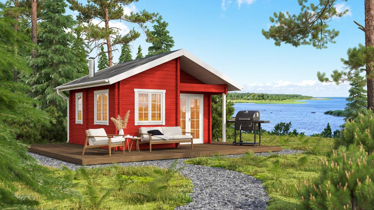 Sauna huis Tanhua | 70 mm | onbehandeld