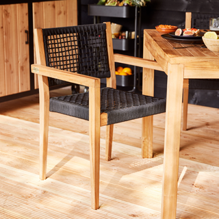 Stapelbare teak stoel Toledo (set van 2 stoelen) — 1